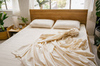 Peace Lily Organic Egyptian Cotton Bed Sheet Set