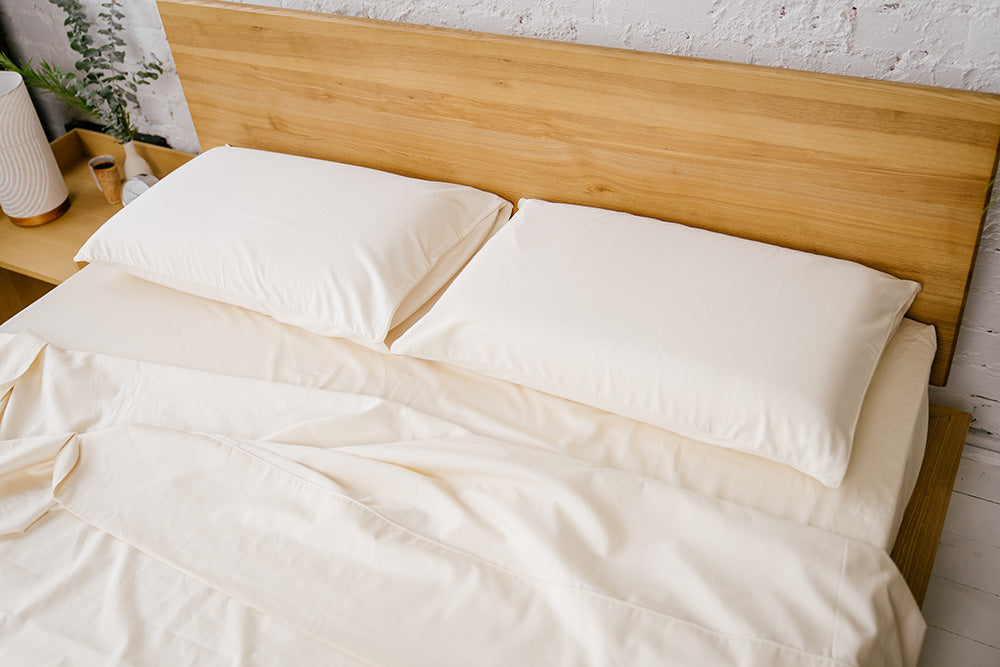 Peace Lily Organic Egyptian Cotton Bed Sheet Set