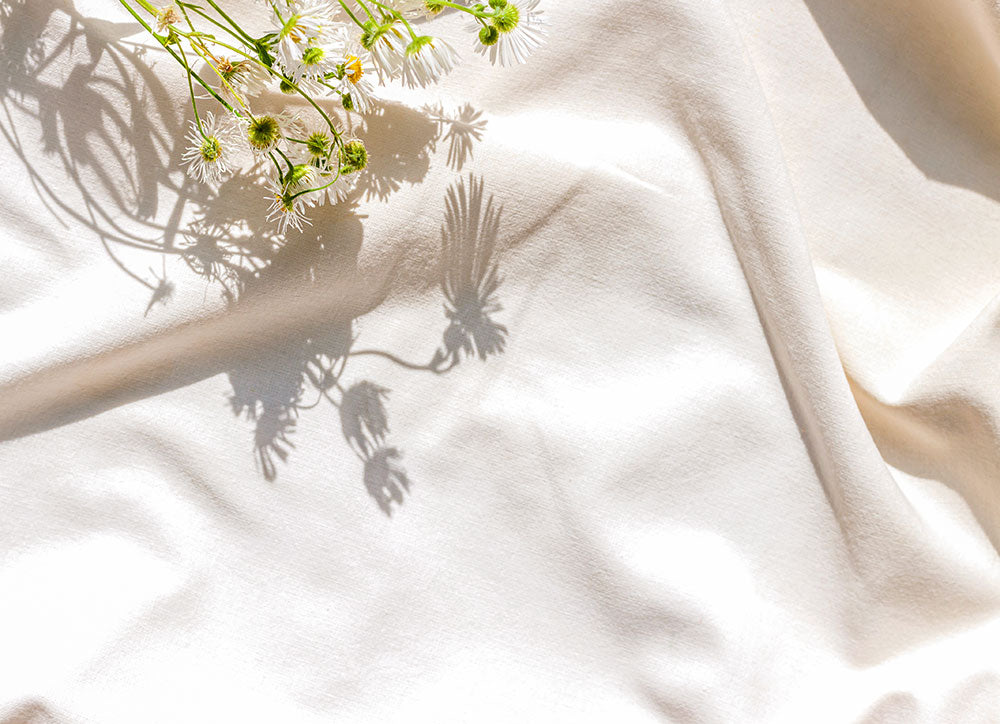 Peace Lily Organic Egyptian Cotton Bed Sheet Set